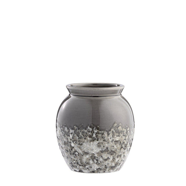 Grey Textured Vase - Bow & Miller Interiors