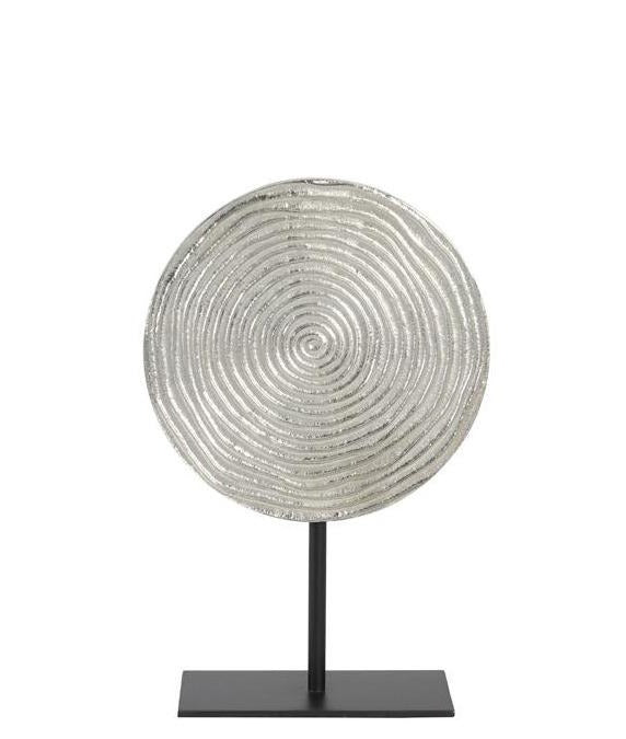 Swirl Nickel Sculpture - Bow & Miller Interiors