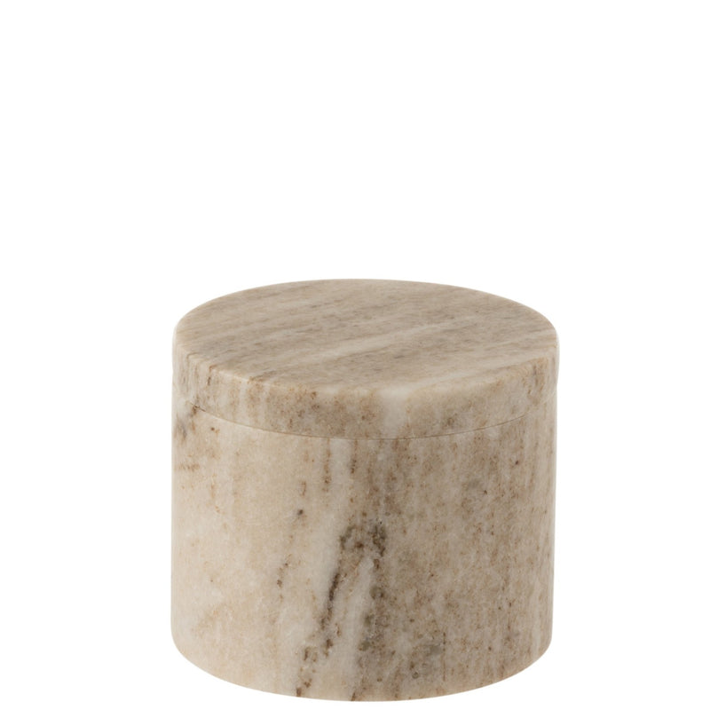 Beige Marble Jar - Bow & Miller Interiors
